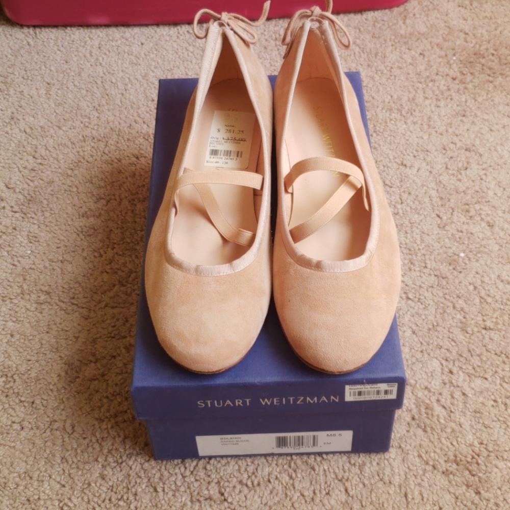 Stuart Weitzman Naked Suede Bolshoi